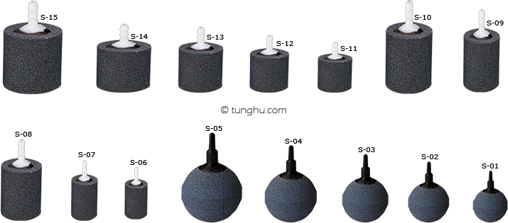 Air Stone (Carborundum) - Assorted Models and Sizes